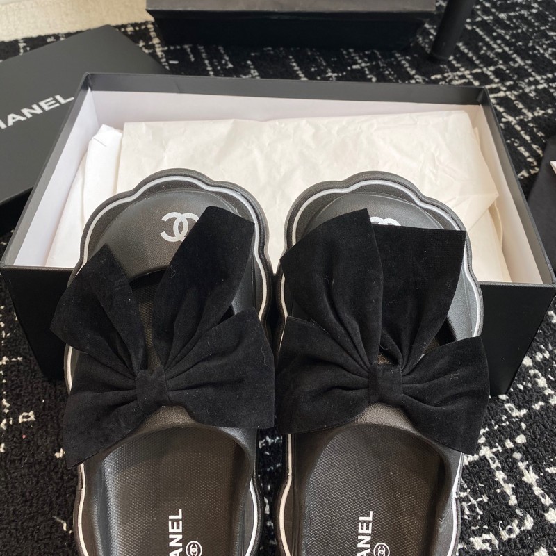 Chanel Platform Slippers