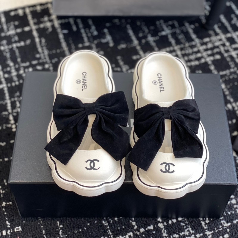 Chanel Platform Slippers