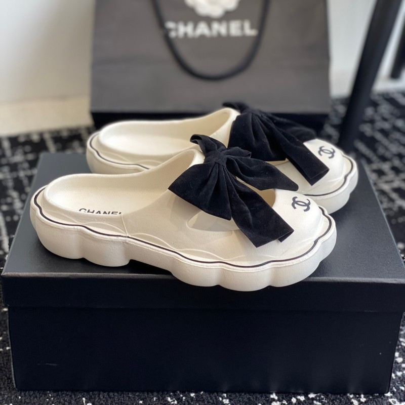 Chanel Platform Slippers