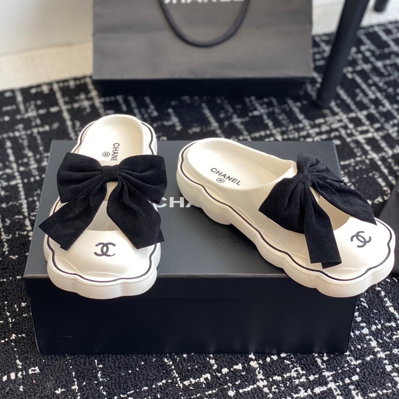 Chanel Platform Slippers