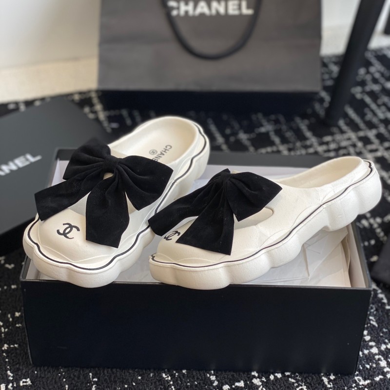 Chanel Platform Slippers