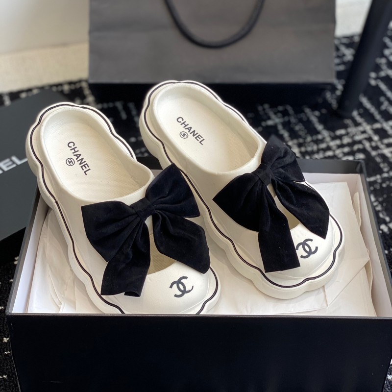 Chanel Platform Slippers