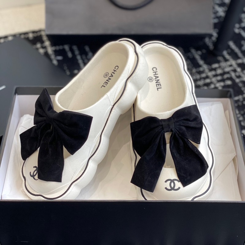 Chanel Platform Slippers