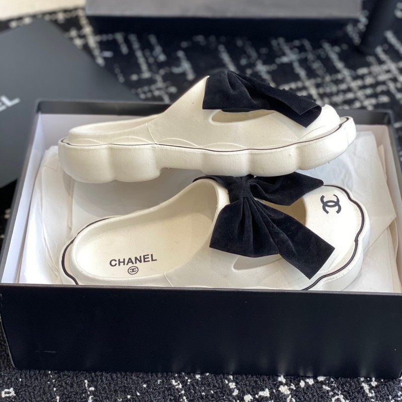 Chanel Platform Slippers