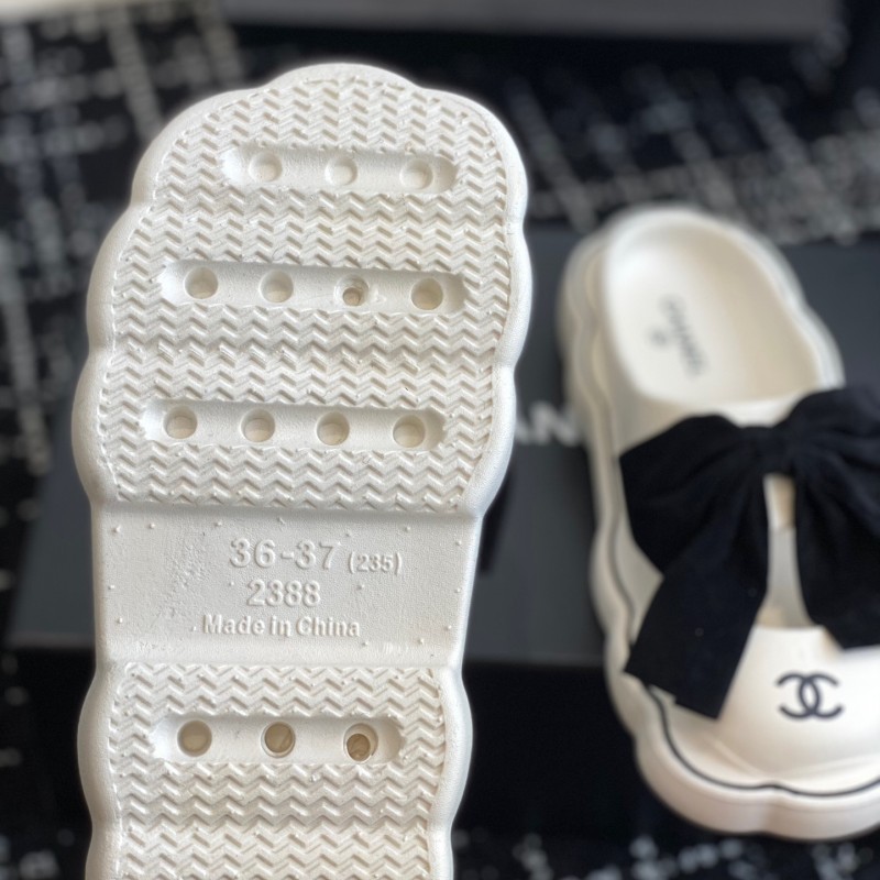 Chanel Platform Slippers