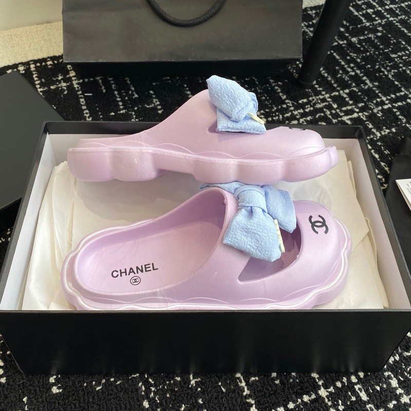 Chanel Platform Slippers