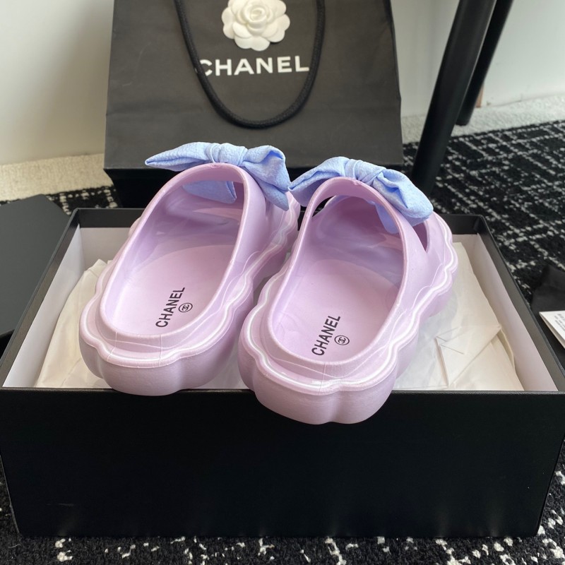 Chanel Platform Slippers