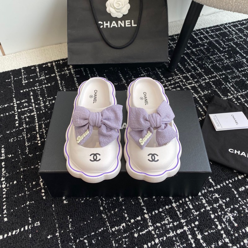 Chanel Platform Slippers