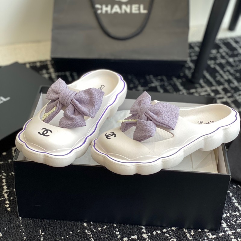 Chanel Platform Slippers