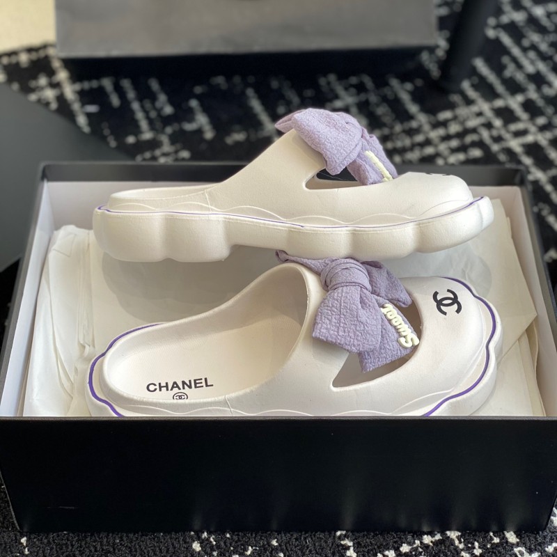 Chanel Platform Slippers