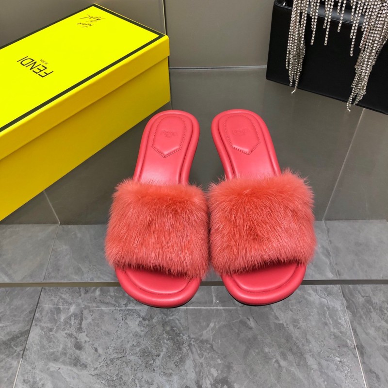 Fendi Mink Fur Shoes