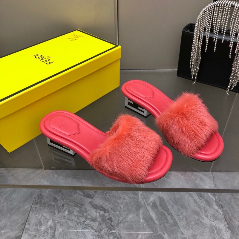 Fendi Mink Fur Shoes