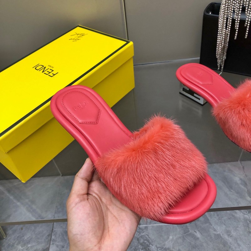 Fendi Mink Fur Shoes