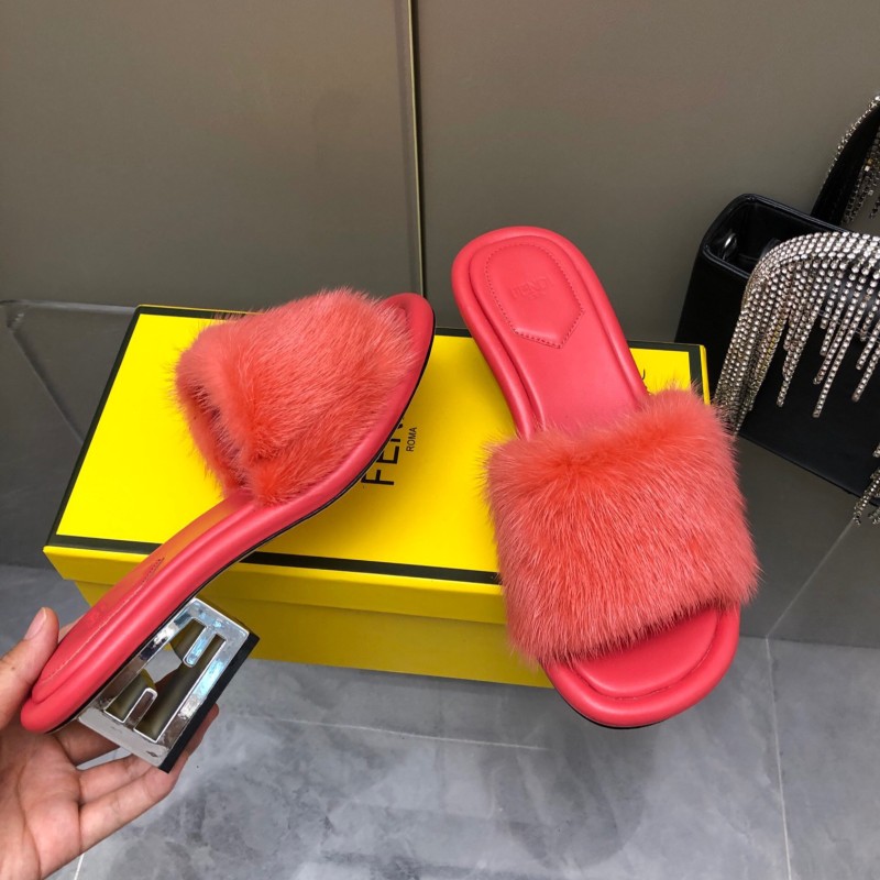 Fendi Mink Fur Shoes