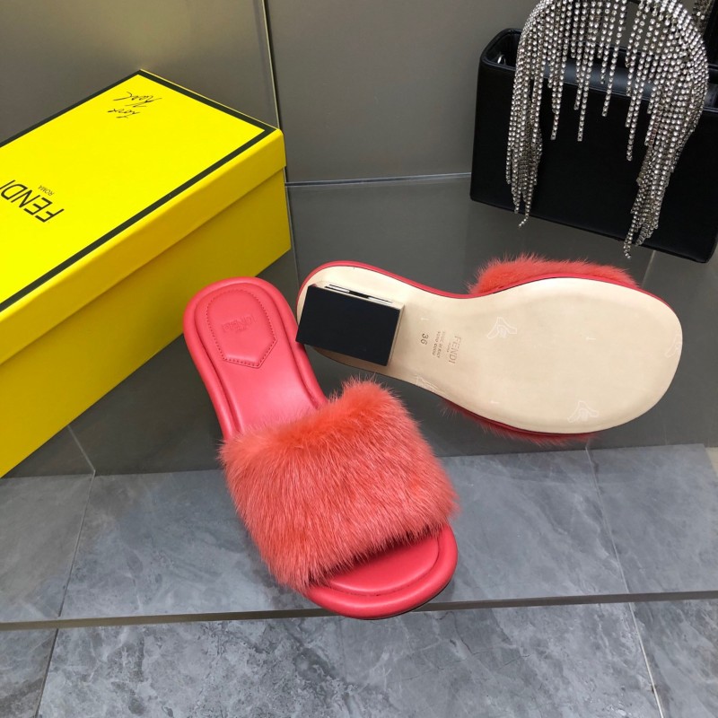 Fendi Mink Fur Shoes