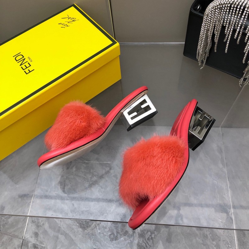 Fendi Mink Fur Shoes