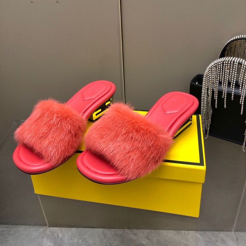 Fendi Mink Fur Shoes