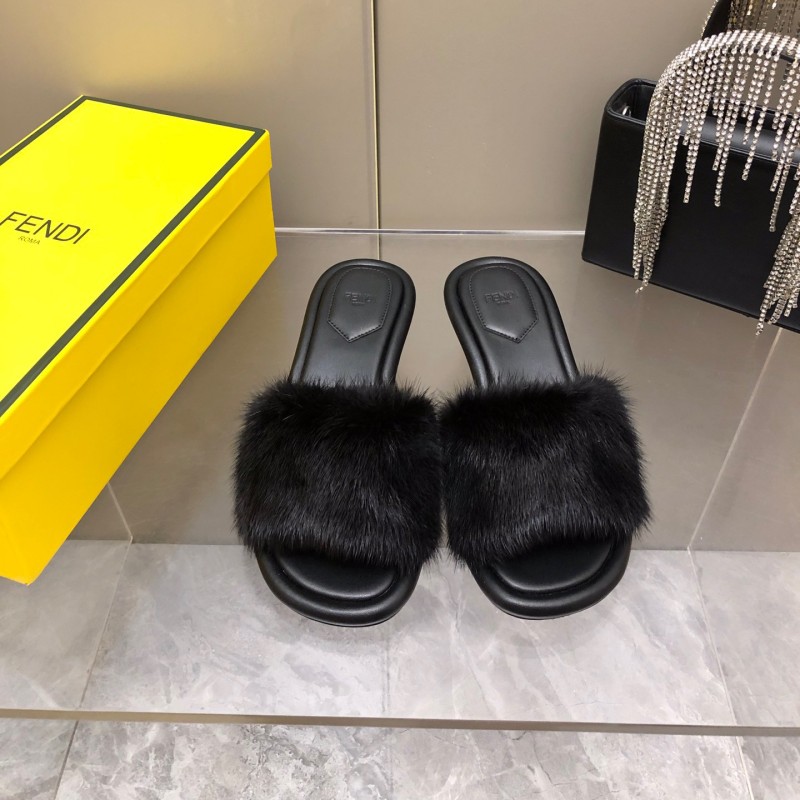 Fendi Mink Fur Shoes