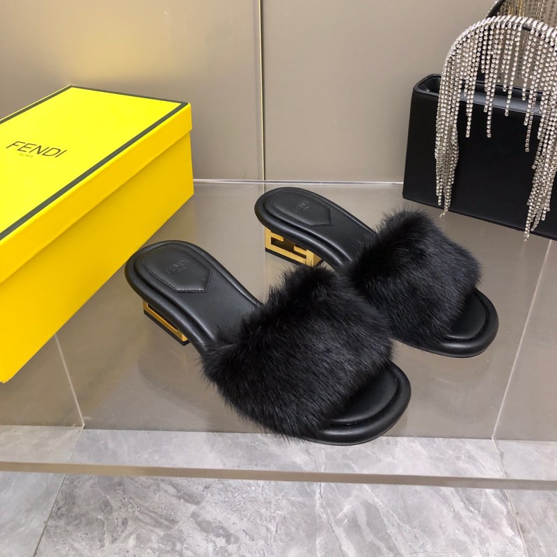 Fendi Mink Fur Shoes