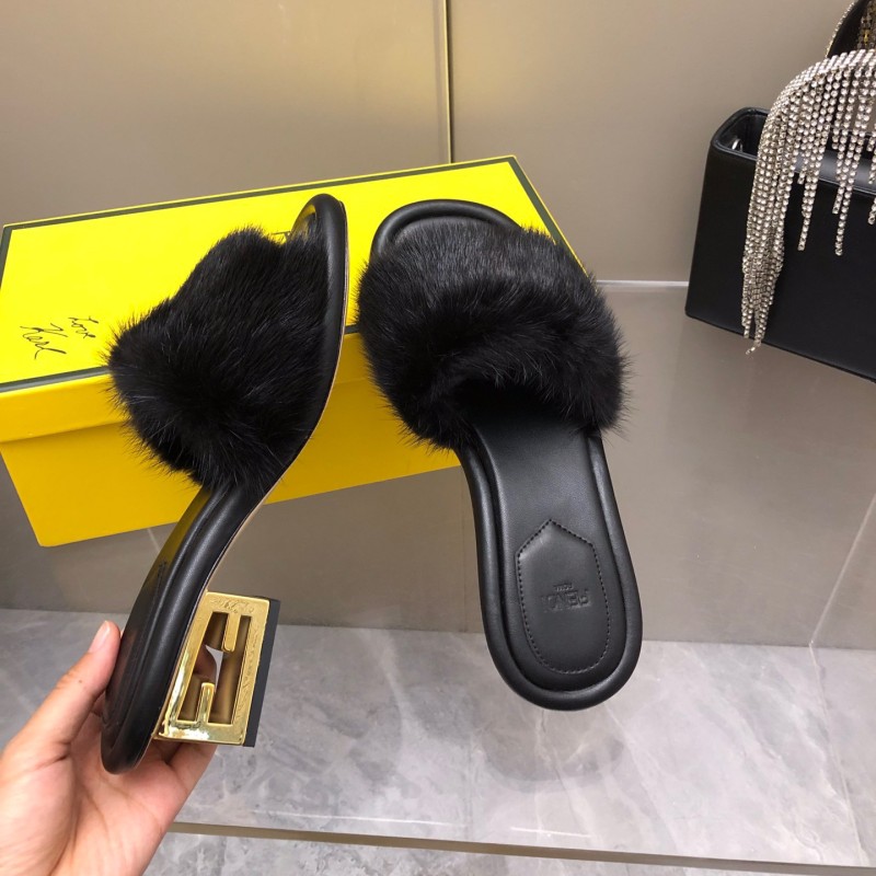 Fendi Mink Fur Shoes