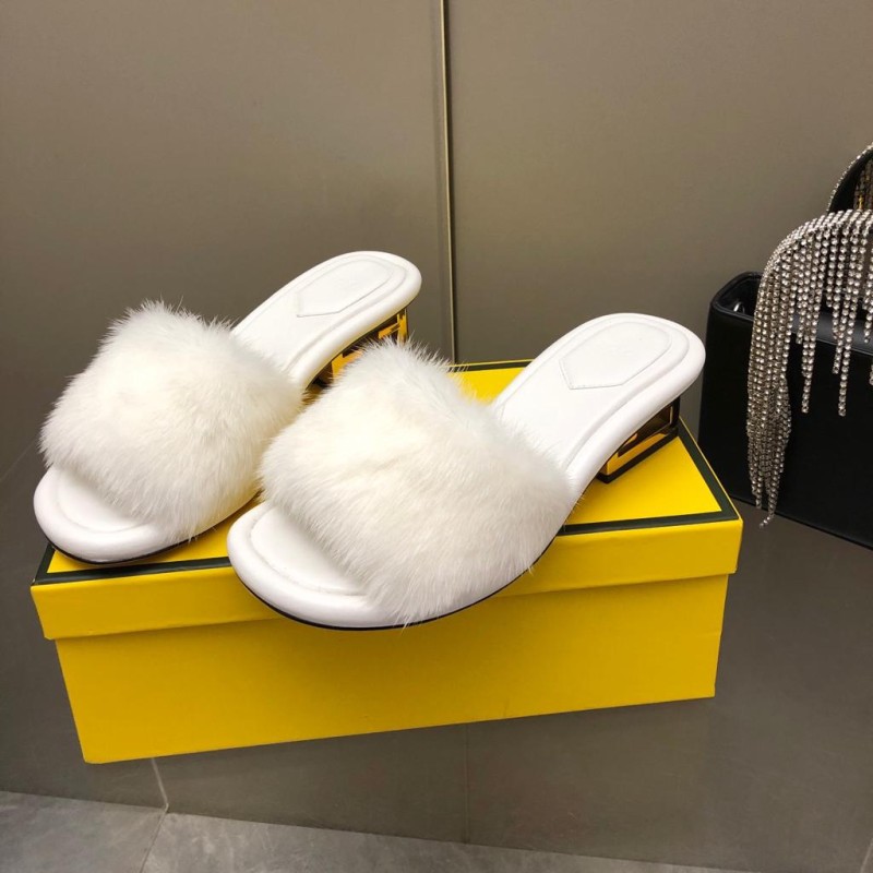 Fendi Mink Fur Shoes