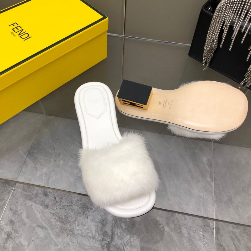 Fendi Mink Fur Shoes