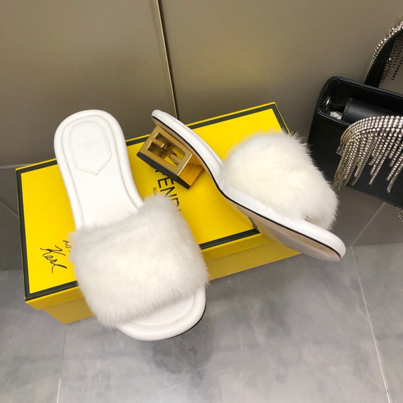 Fendi Mink Fur Shoes