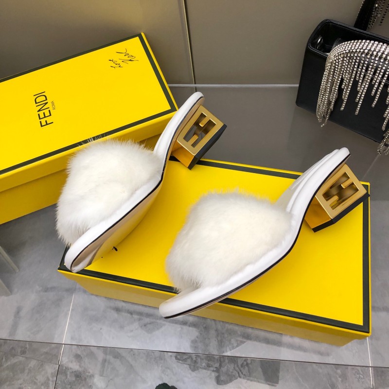 Fendi Mink Fur Shoes