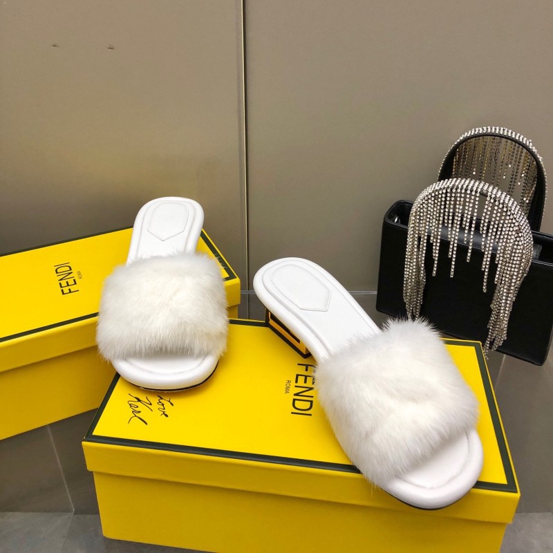 Fendi Mink Fur Shoes