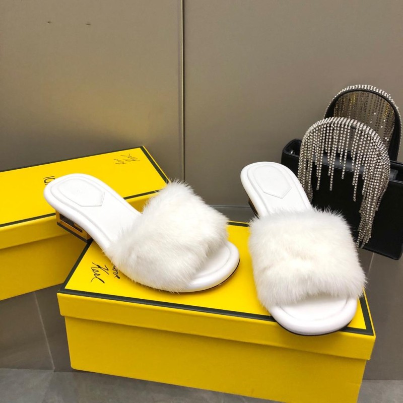 Fendi Mink Fur Shoes