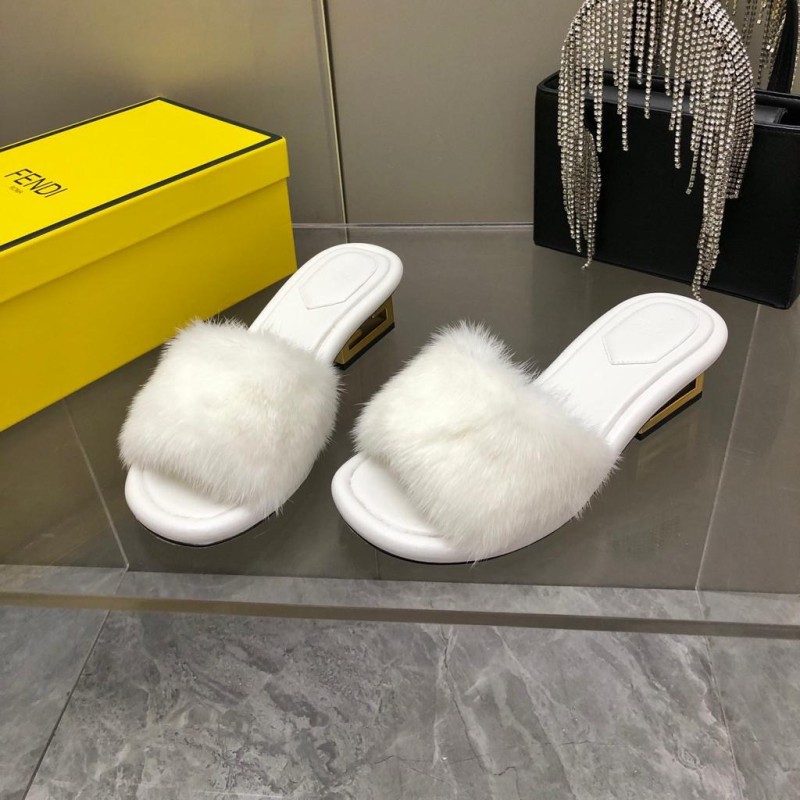 Fendi Mink Fur Shoes