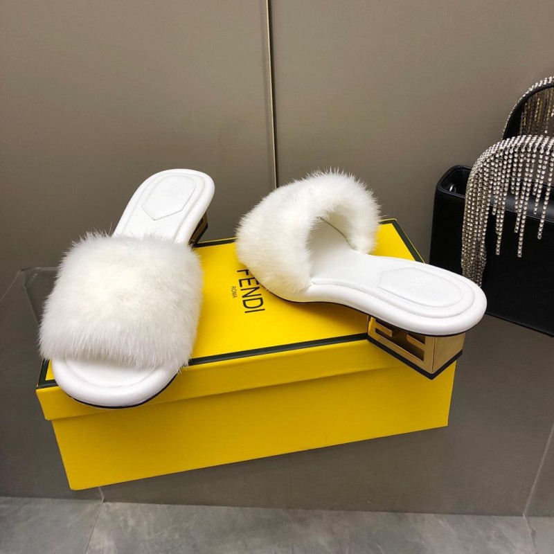 Fendi Mink Fur Shoes