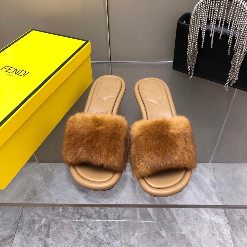 Fendi Mink Fur Shoes