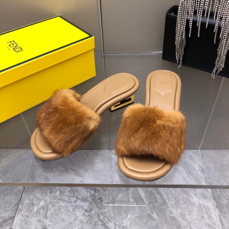 Fendi Mink Fur Shoes