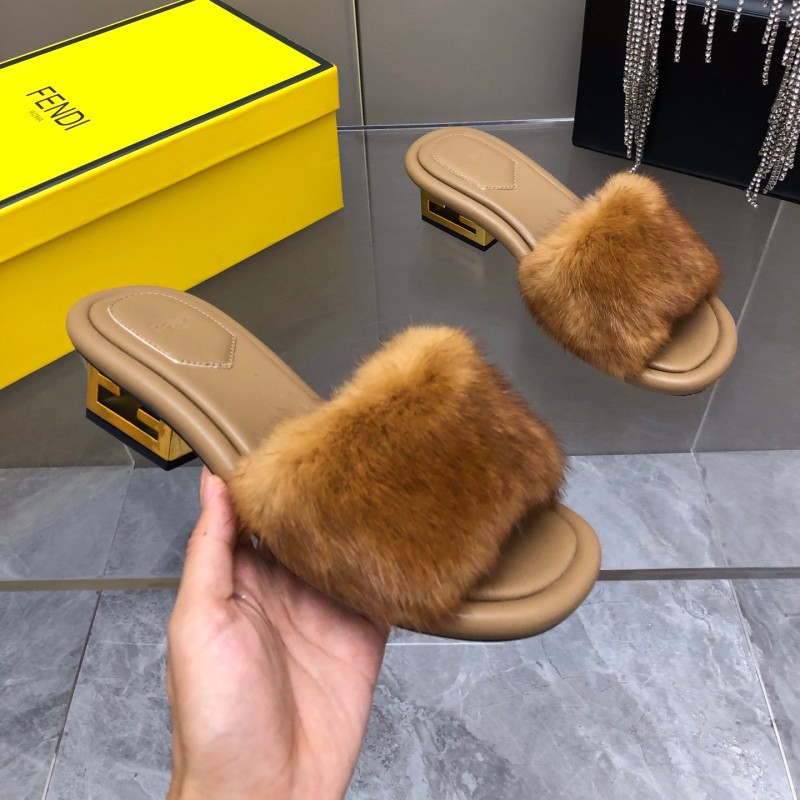 Fendi Mink Fur Shoes