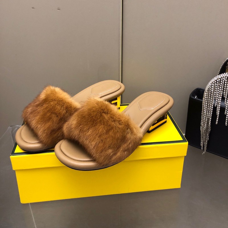 Fendi Mink Fur Shoes