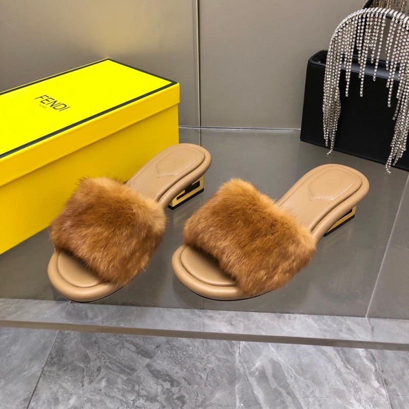 Fendi Mink Fur Shoes