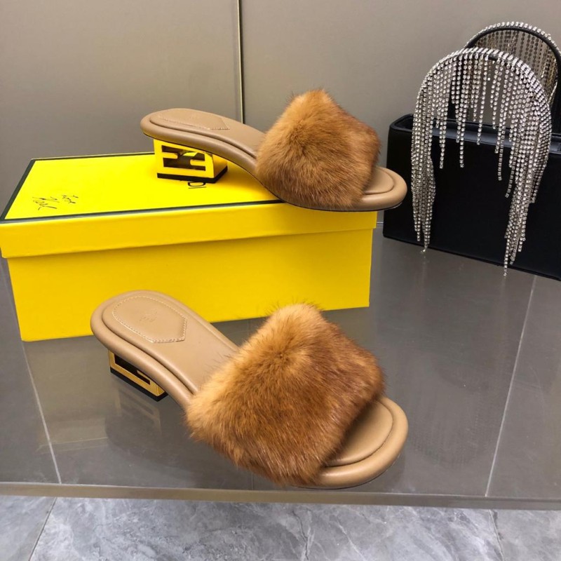 Fendi Mink Fur Shoes