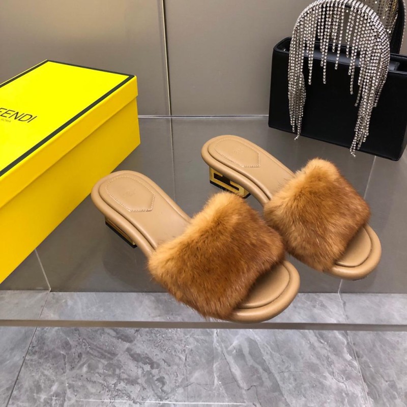 Fendi Mink Fur Shoes