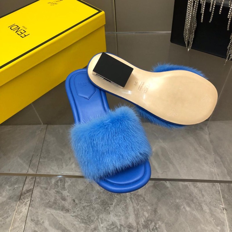 Fendi Mink Fur Shoes