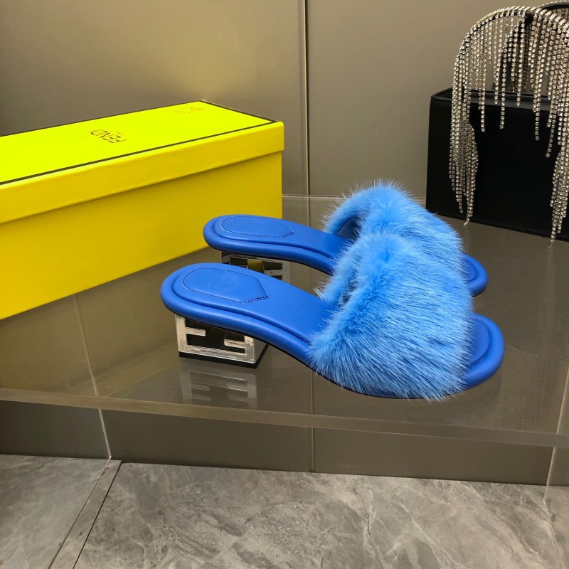 Fendi Mink Fur Shoes