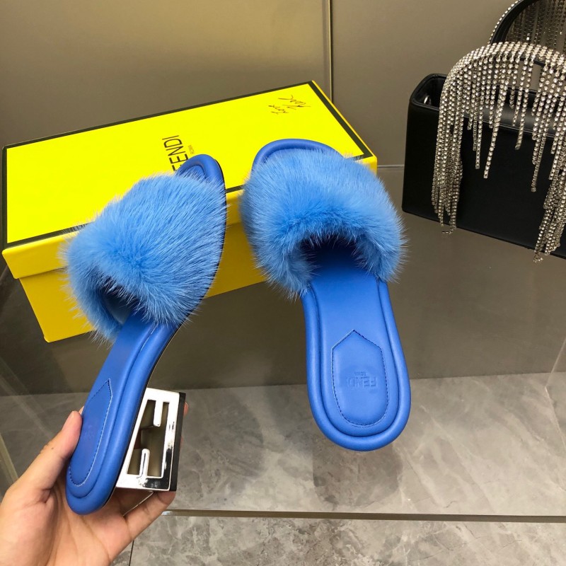 Fendi Mink Fur Shoes