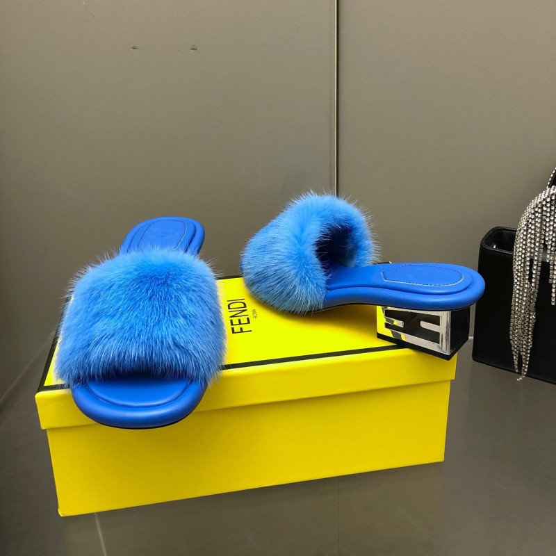 Fendi Mink Fur Shoes