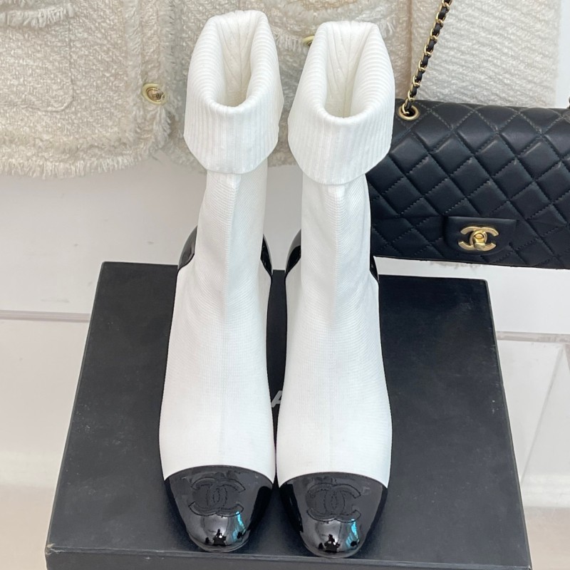 Chanel Sock Boots