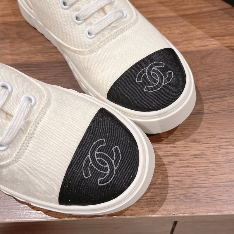 Chanel Canvas Shoes