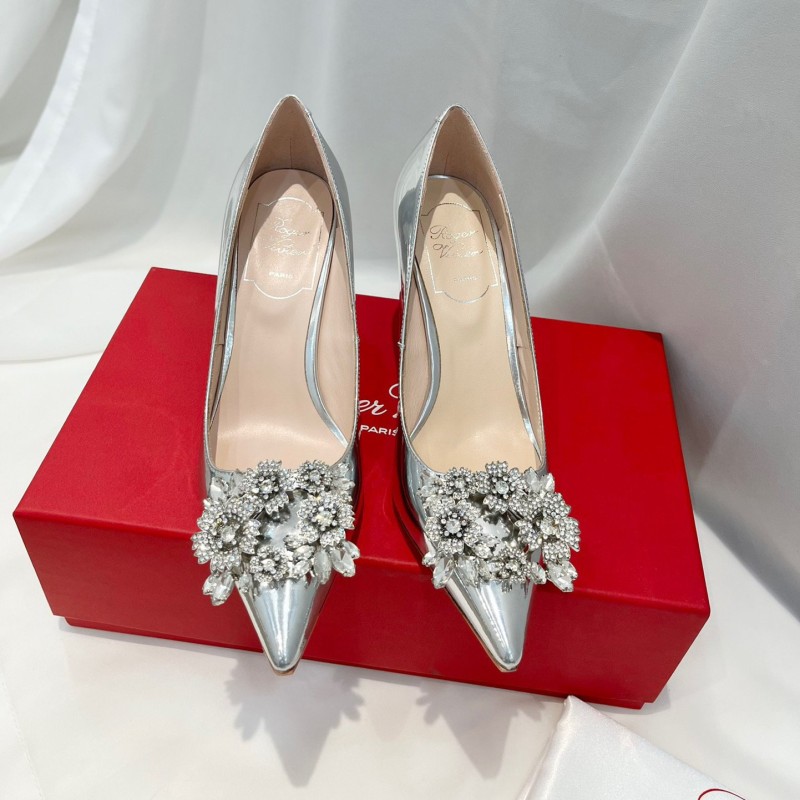 Roger Vivier Bouquet Strass Buckle Heels