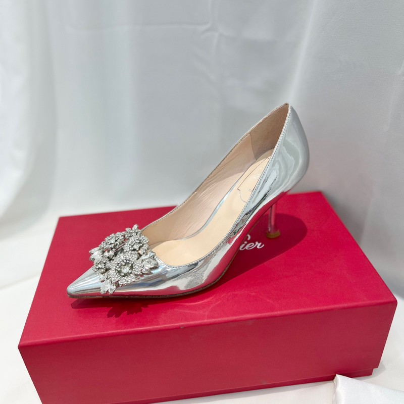 Roger Vivier Bouquet Strass Buckle Heels