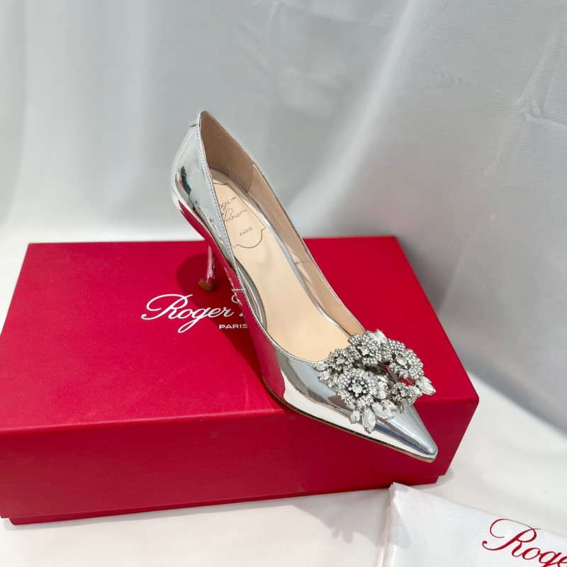 Roger Vivier Bouquet Strass Buckle Heels