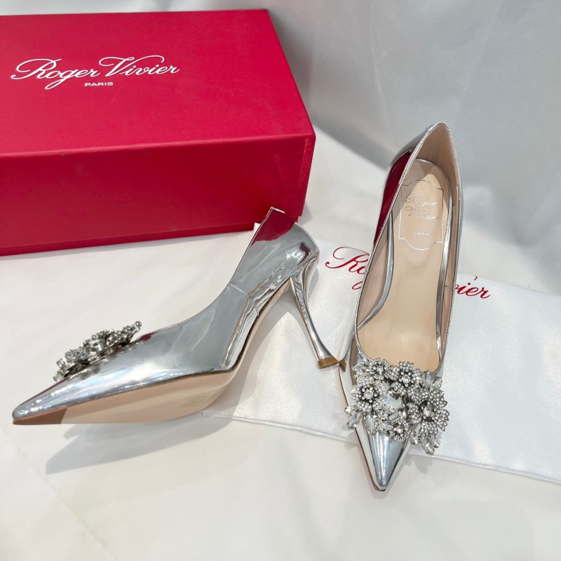 Roger Vivier Bouquet Strass Buckle Heels