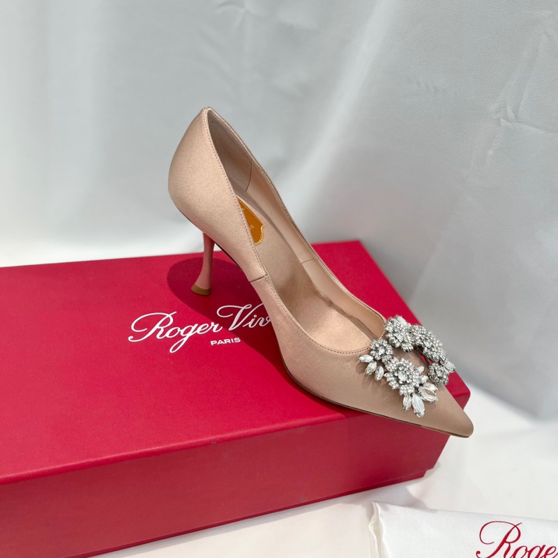 Roger Vivier Bouquet Strass Buckle Heels